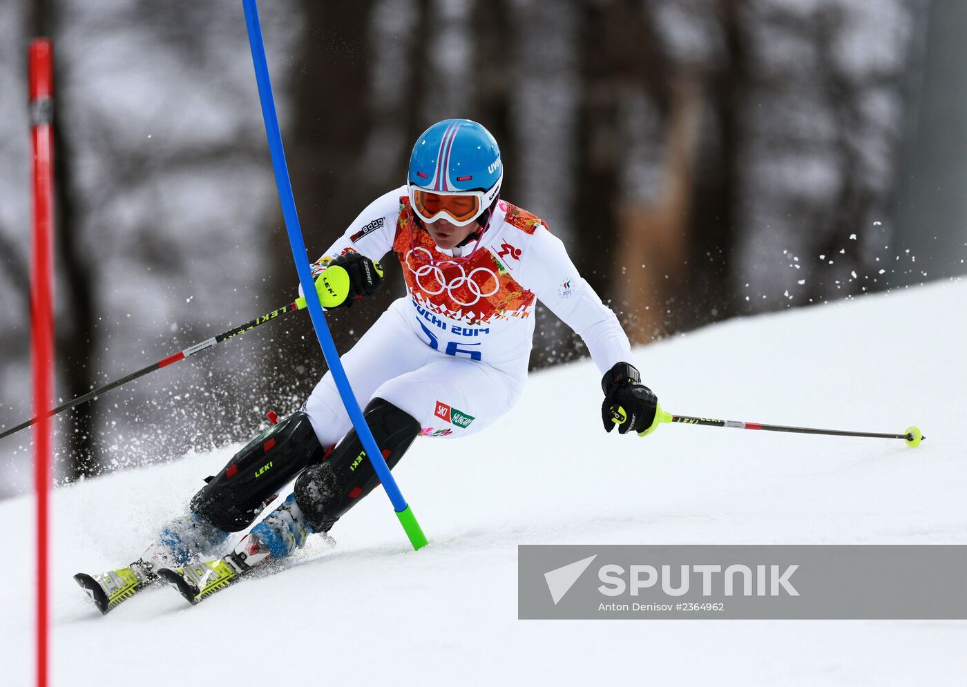 2014 Winter Olympics. Alpine skiing. Women. Super combined