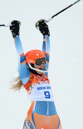 2014 Winter Olympics. Alpine skiing. Women. Super combined