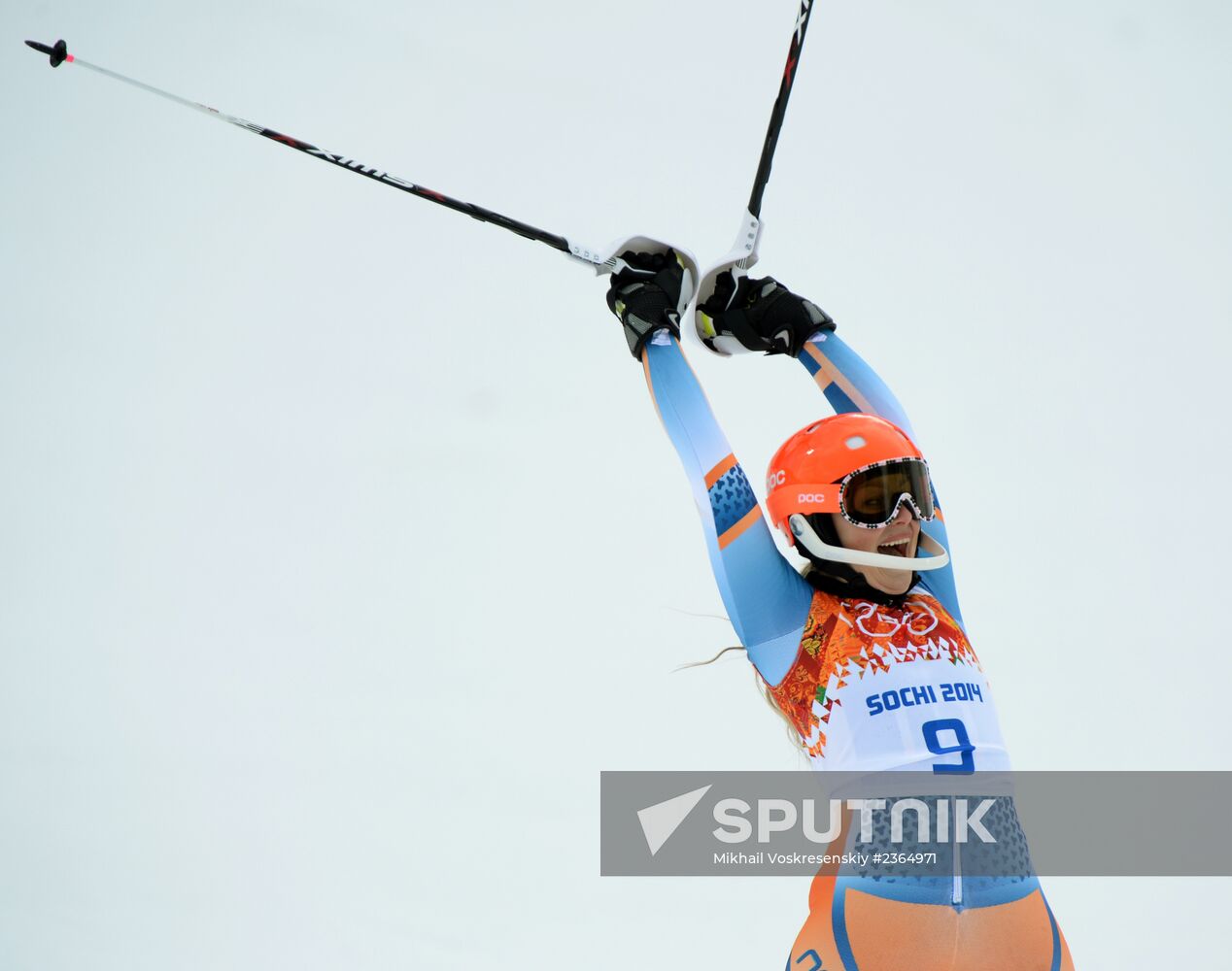 2014 Winter Olympics. Alpine skiing. Women. Super combined