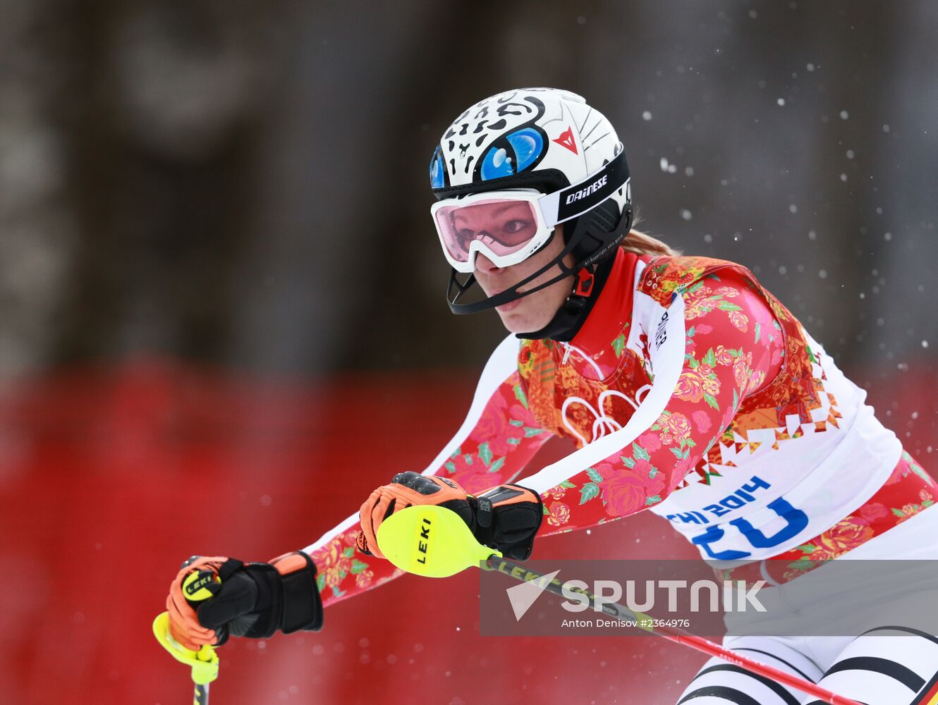 2014 Winter Olympics. Alpine skiing. Women. Super combined