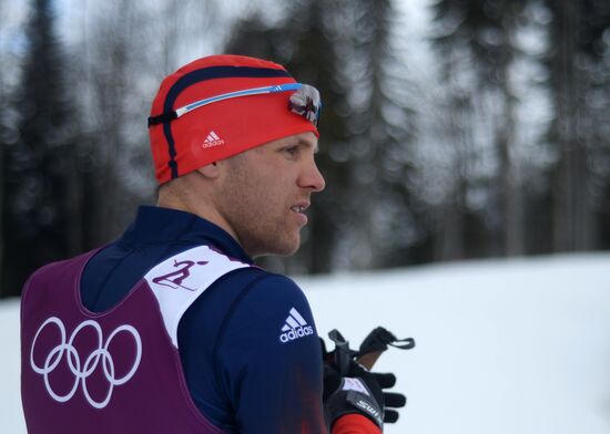 2014 Winter Olympics. Cross-country skiing. Sprint. Training sessions