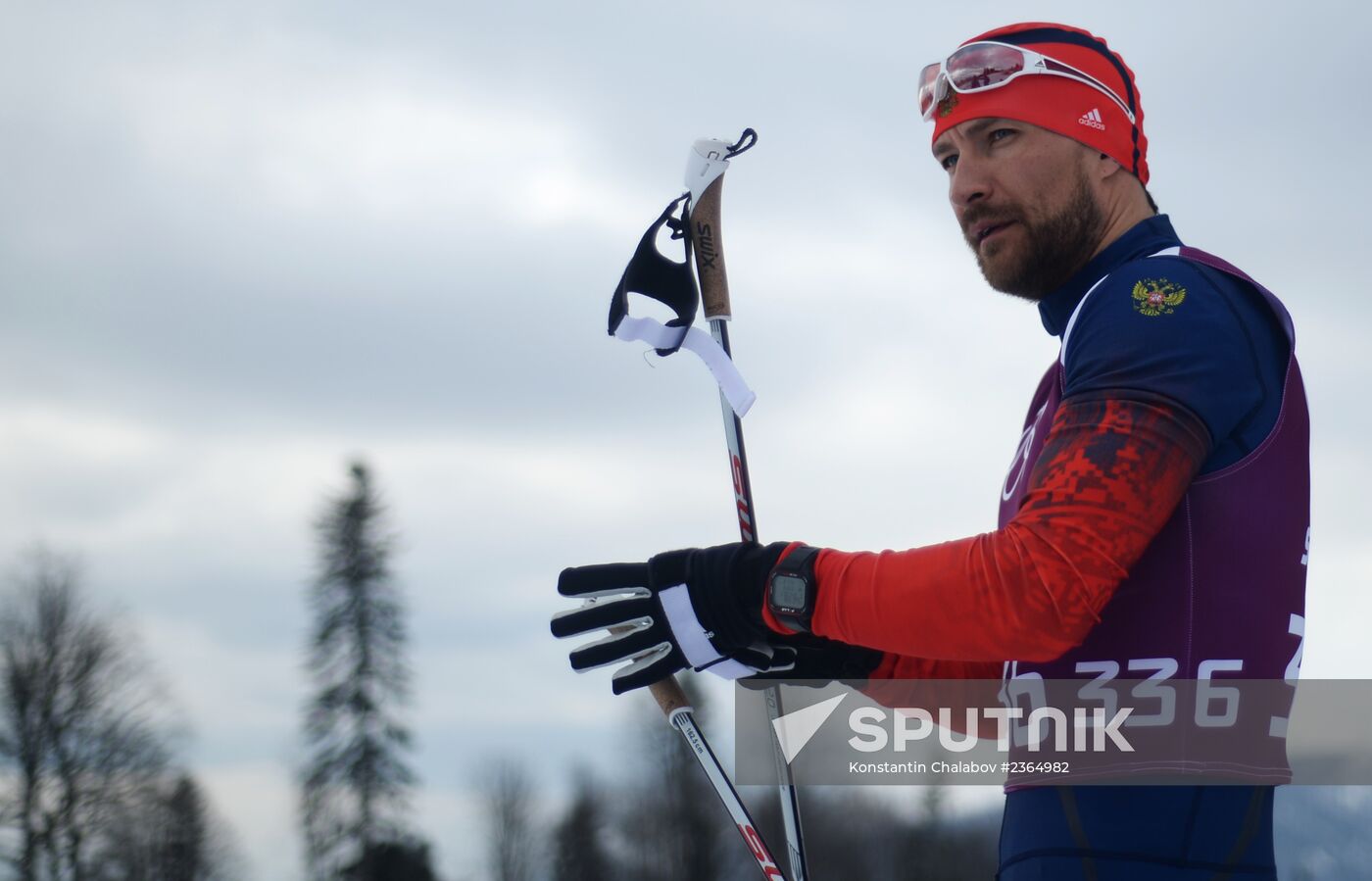 2014 Winter Olympics. Cross-country skiing. Sprint. Training sessions