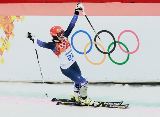 2014 Winter Olympics. Alpine skiing. Women. Super combined