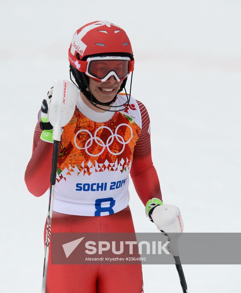 2014 Winter Olympics. Alpine skiing. Women. Super combined