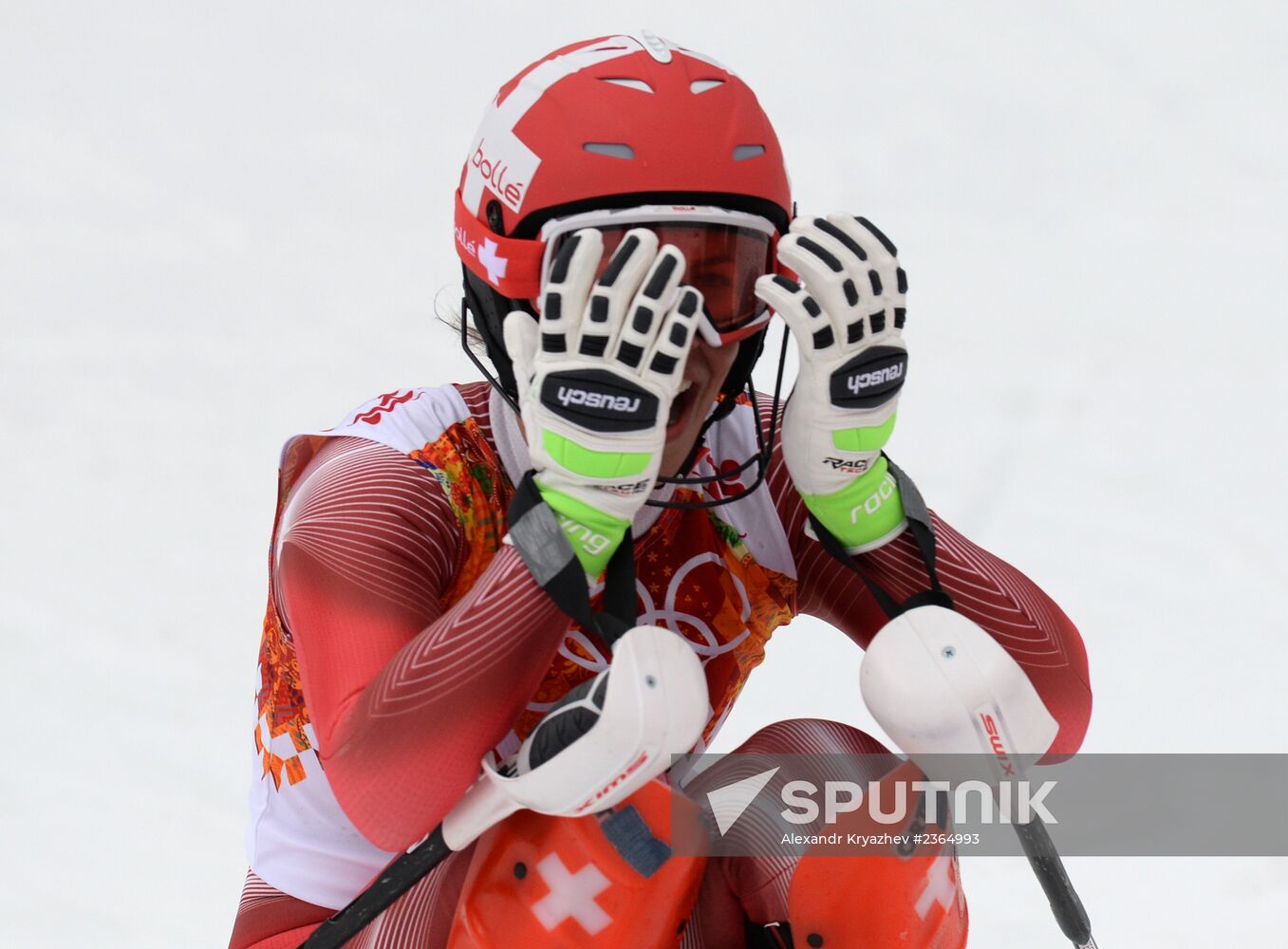 2014 Winter Olympics. Alpine skiing. Women. Super combined