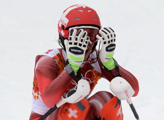 2014 Winter Olympics. Alpine skiing. Women. Super combined