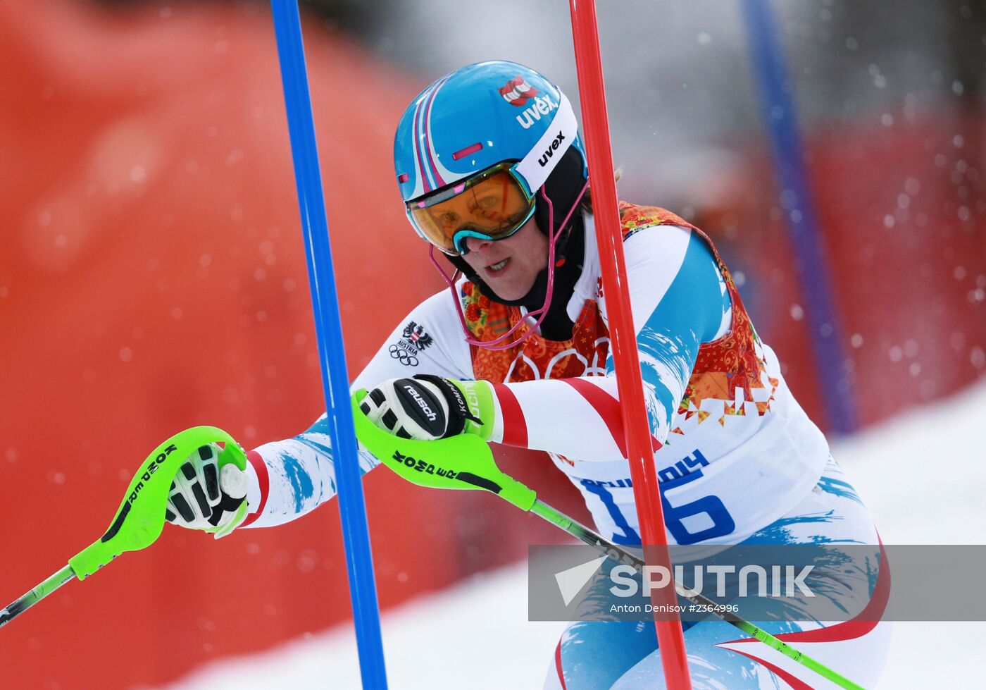 2014 Winter Olympics. Alpine skiing. Women. Super combined