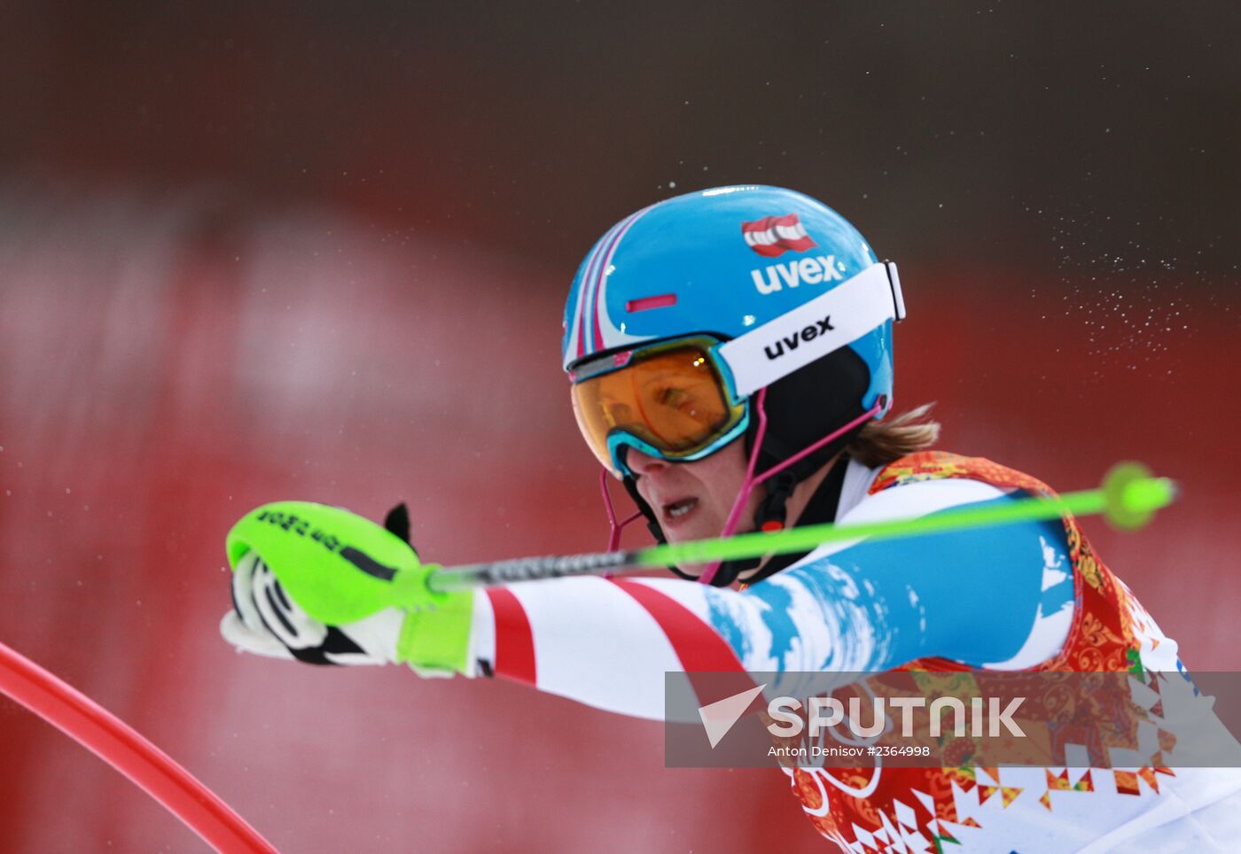 2014 Winter Olympics. Alpine skiing. Women. Super combined