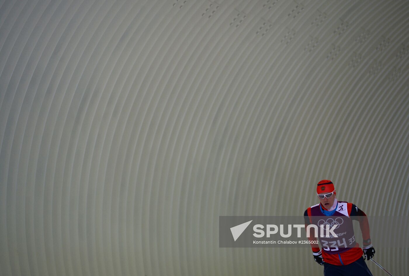 2014 Winter Olympics. Cross-country skiing. Sprint. Training sessions