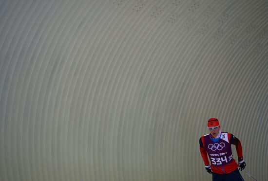 2014 Winter Olympics. Cross-country skiing. Sprint. Training sessions