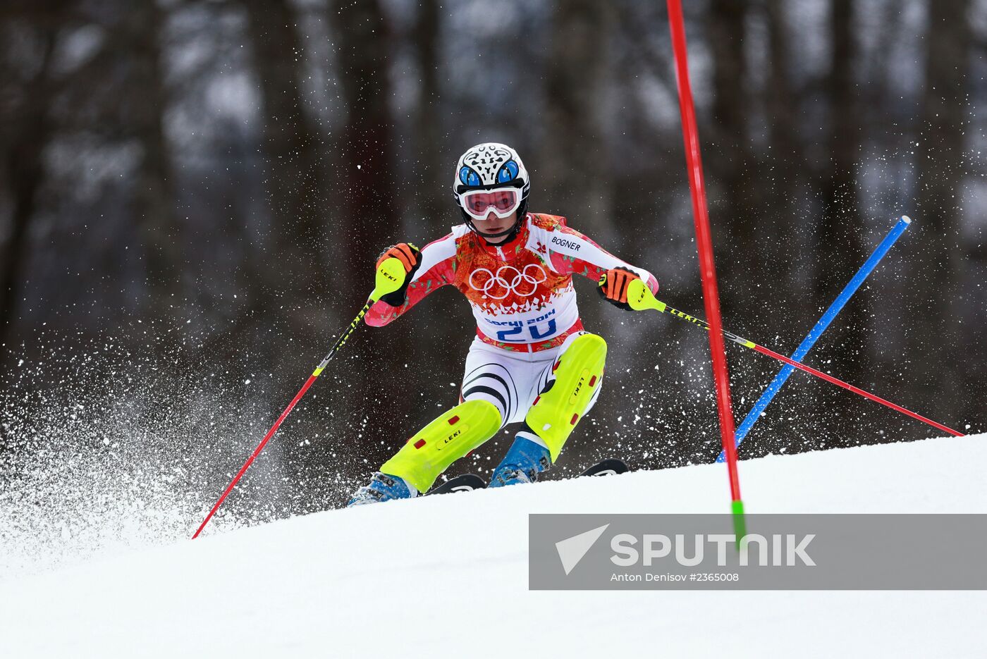 2014 Winter Olympics. Alpine skiing. Women. Super combined
