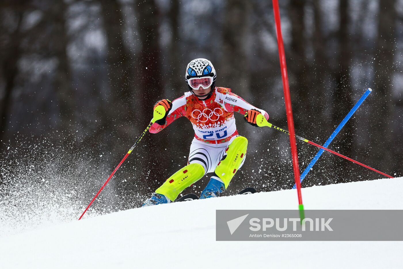 2014 Winter Olympics. Alpine skiing. Women. Super combined