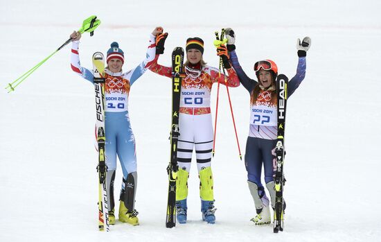 2014 Winter Olympics. Alpine skiing. Women. Super combined