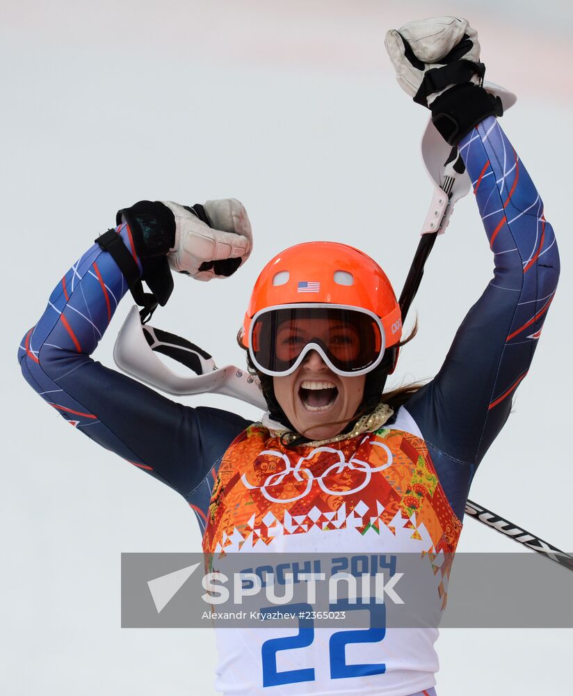 2014 Winter Olympics. Alpine skiing. Women. Super combined