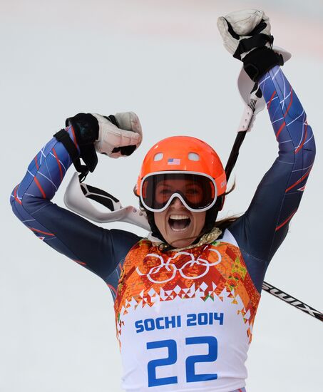 2014 Winter Olympics. Alpine skiing. Women. Super combined