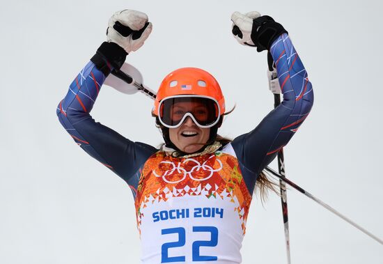 2014 Winter Olympics. Alpine skiing. Women. Super combined