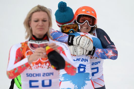 2014 Winter Olympics. Alpine skiing. Women. Super combined