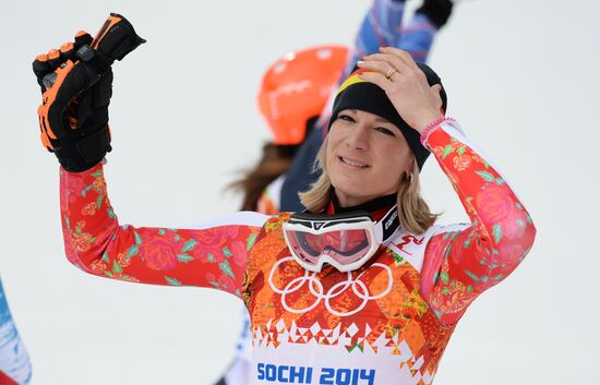 2014 Winter Olympics. Alpine skiing. Women. Super combined