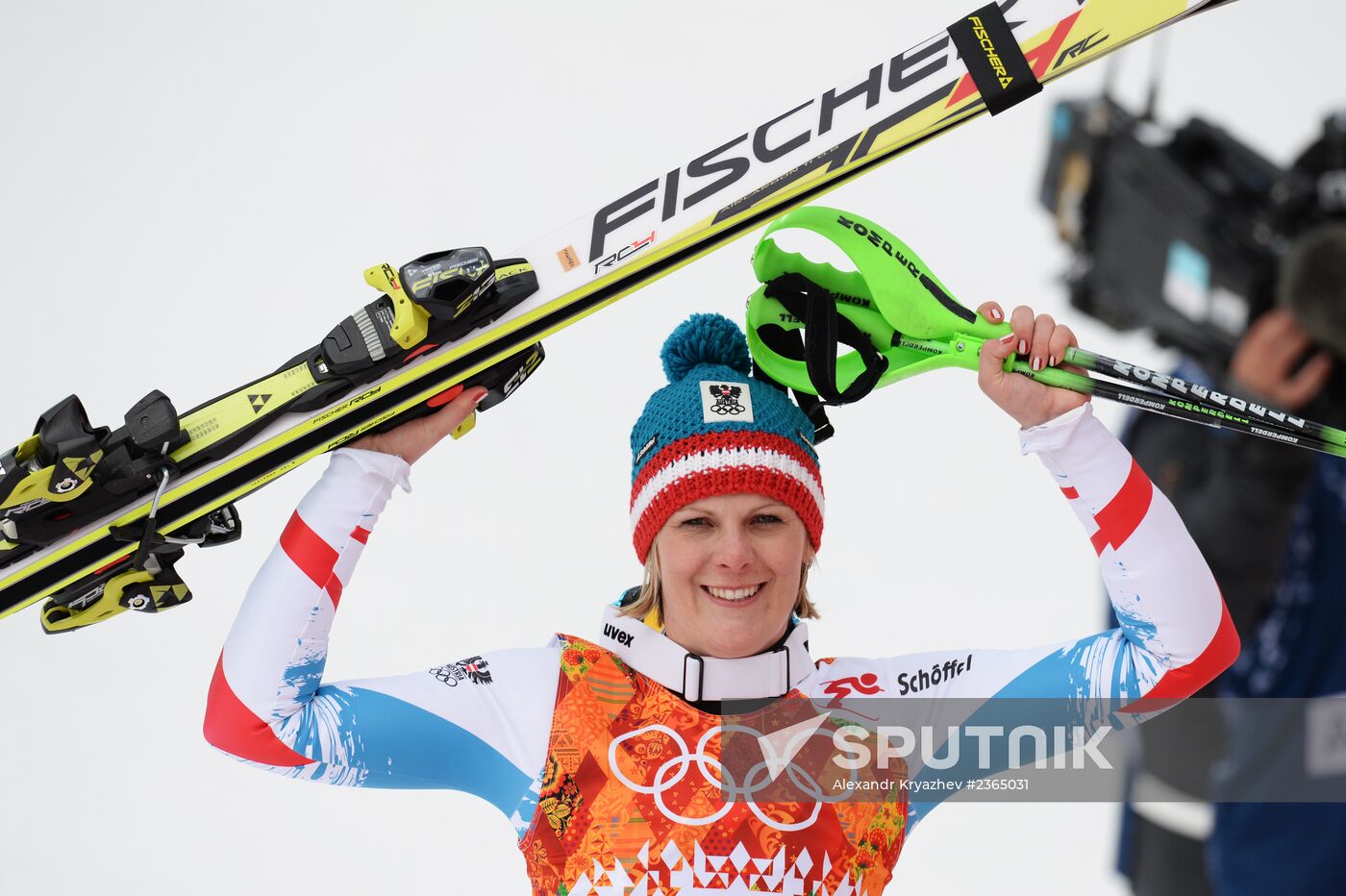2014 Winter Olympics. Alpine skiing. Women. Super combined