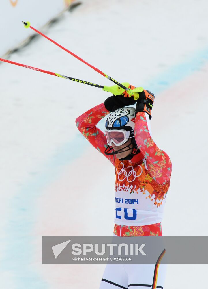 2014 Winter Olympics. Alpine skiing. Women. Super combined