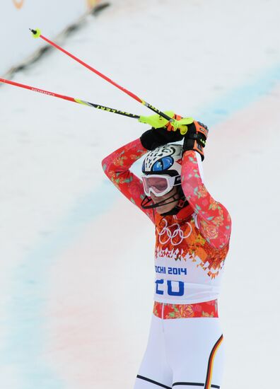 2014 Winter Olympics. Alpine skiing. Women. Super combined