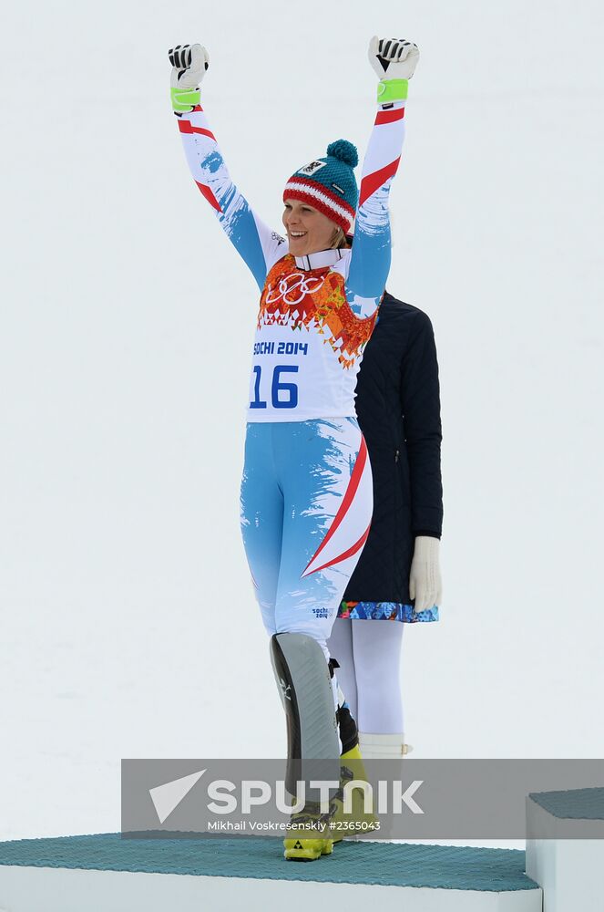 2014 Winter Olympics. Alpine skiing. Women. Super combined
