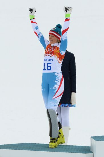 2014 Winter Olympics. Alpine skiing. Women. Super combined