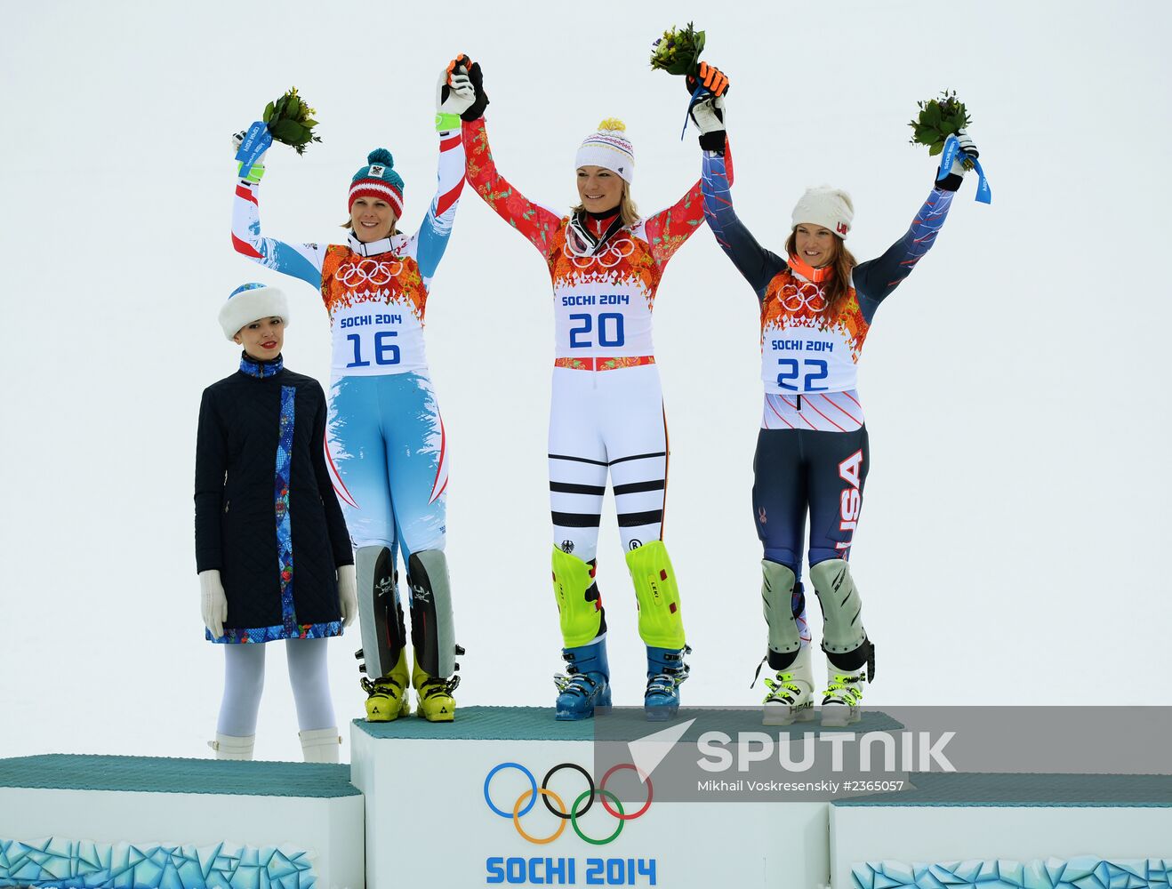 2014 Winter Olympics. Alpine skiing. Women. Super combined