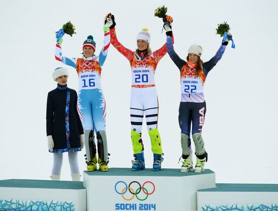 2014 Winter Olympics. Alpine skiing. Women. Super combined