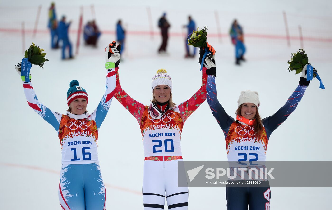 2014 Winter Olympics. Alpine skiing. Women. Super combined