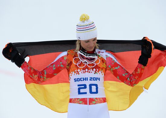 2014 Winter Olympics. Alpine skiing. Women. Super combined