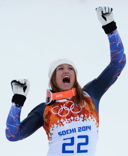2014 Winter Olympics. Alpine skiing. Women. Super combined