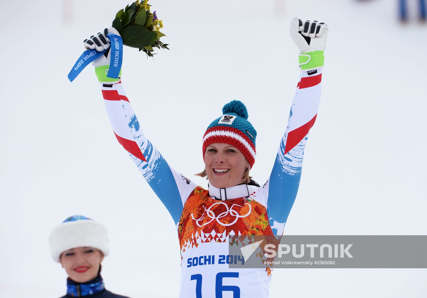 2014 Winter Olympics. Alpine skiing. Women. Super combined