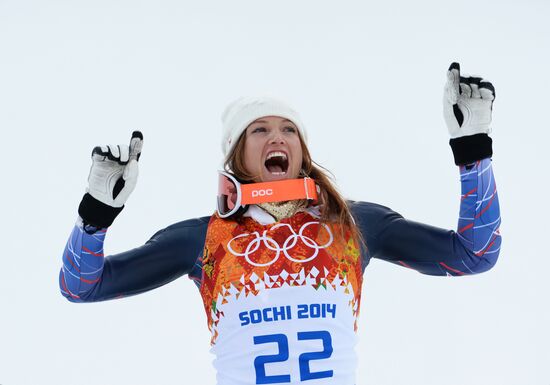 2014 Winter Olympics. Alpine skiing. Women. Super combined