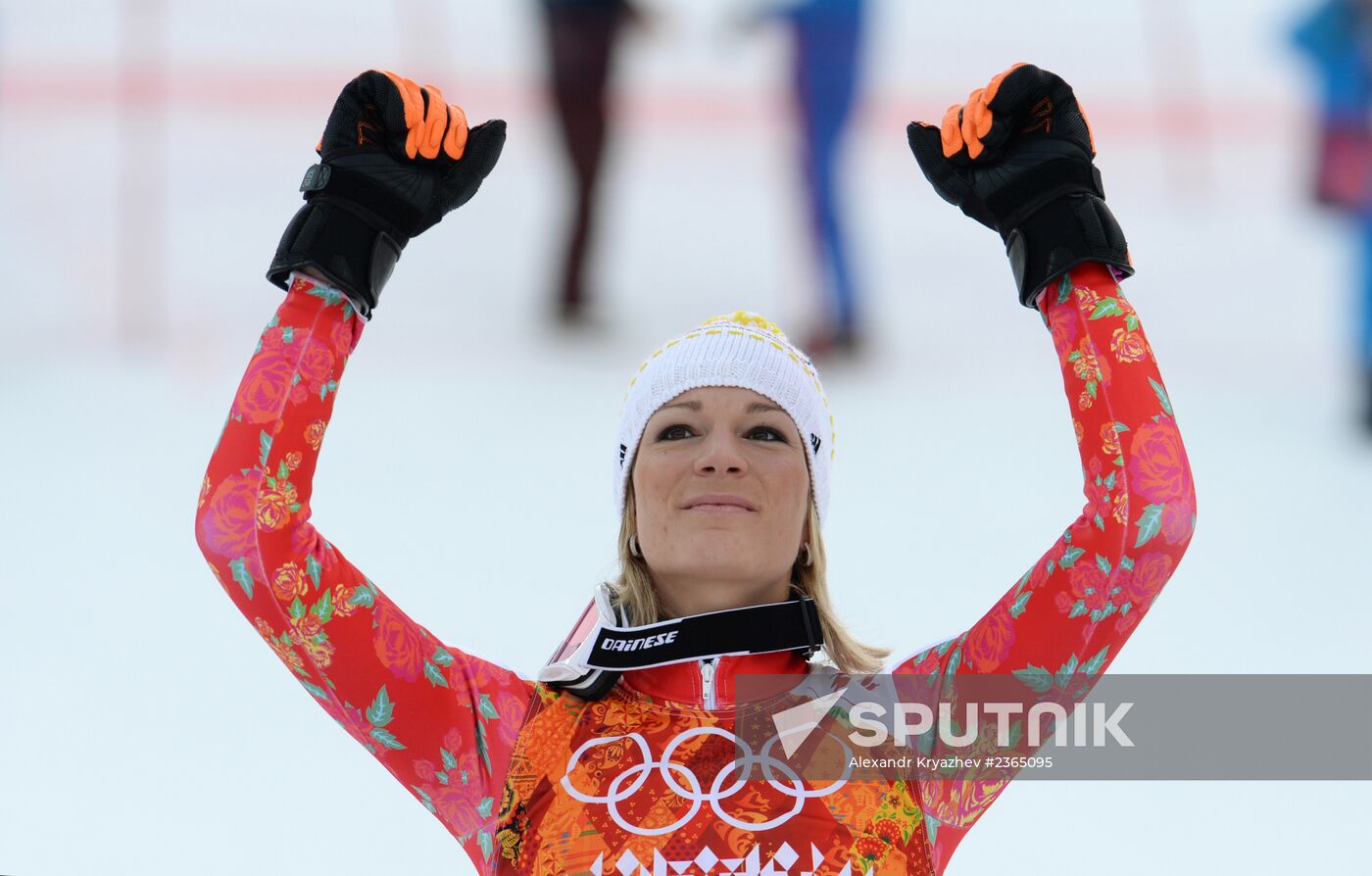 2014 Winter Olympics. Alpine skiing. Women. Super combined