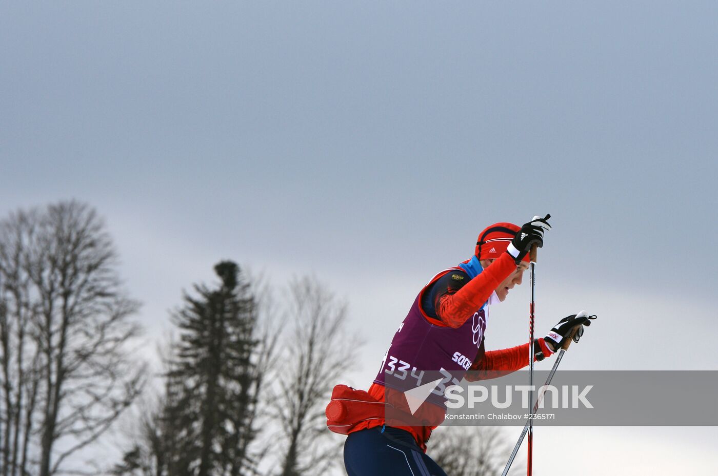 2014 Winter Olympics. Cross-country skiing. Sprint. Training sessions