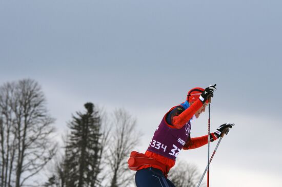 2014 Winter Olympics. Cross-country skiing. Sprint. Training sessions