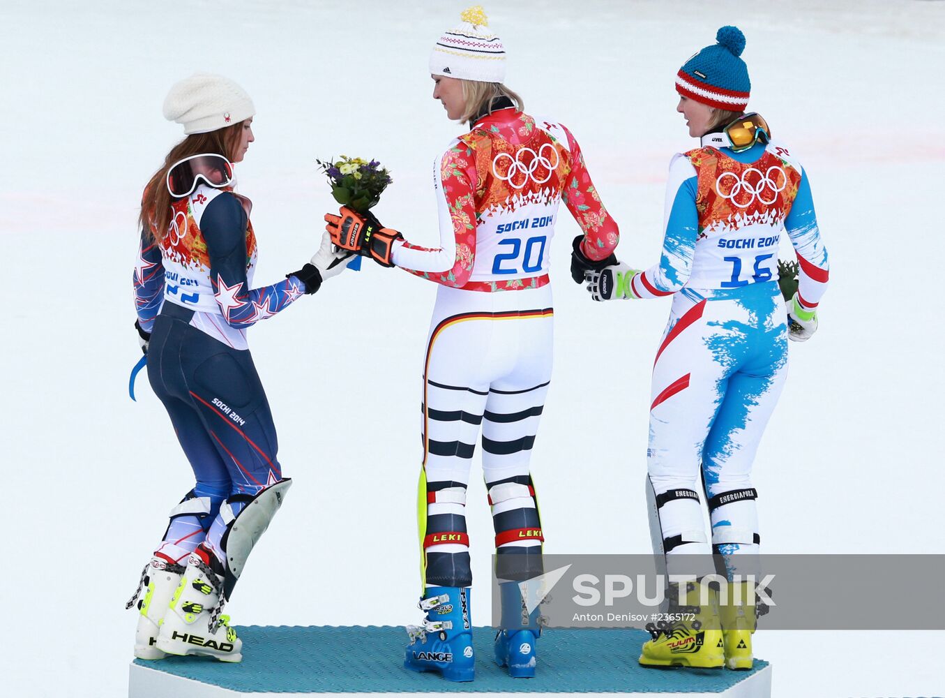 2014 Winter Olympics. Alpine skiing. Women. Super combined
