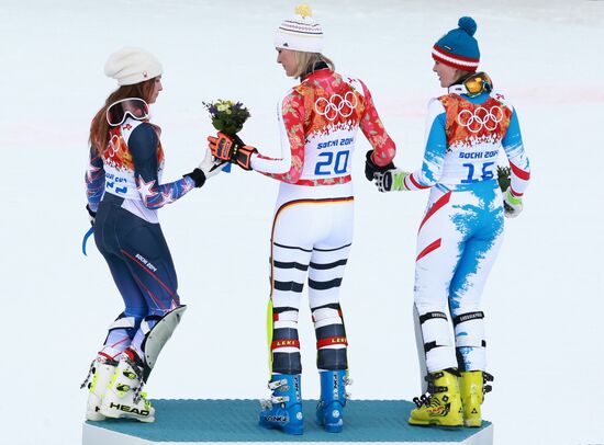 2014 Winter Olympics. Alpine skiing. Women. Super combined