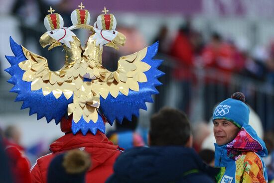 2014 Winter Olympics. Biathlon. Men. Pursuit race
