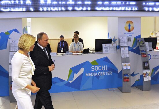 Vladimir Putin meets with members of Sochi's Olympic Public Council