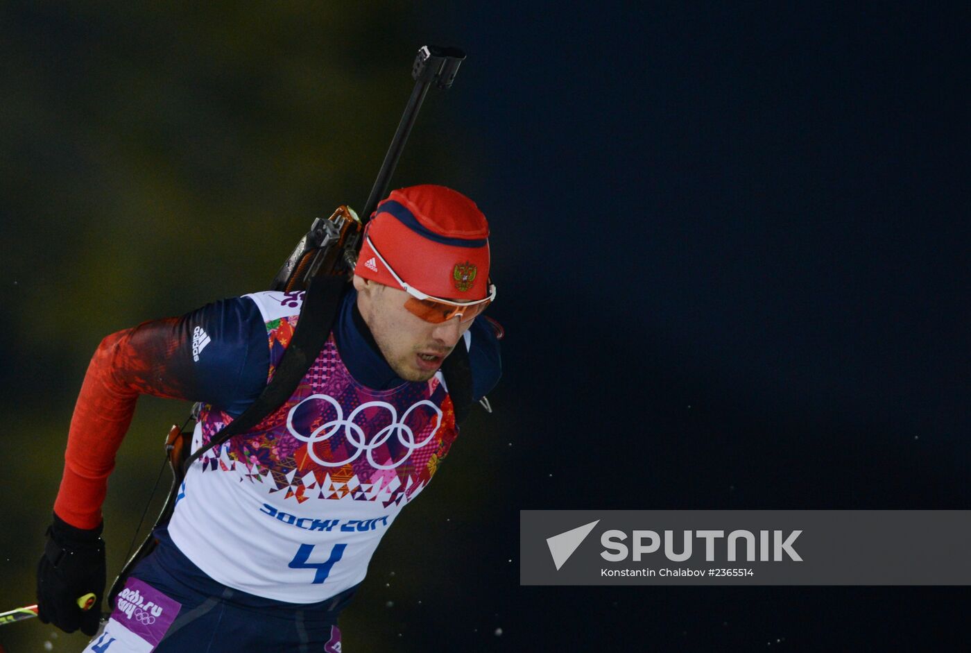 2014 Winter Olympics. Biathlon. Men. Pursuit race
