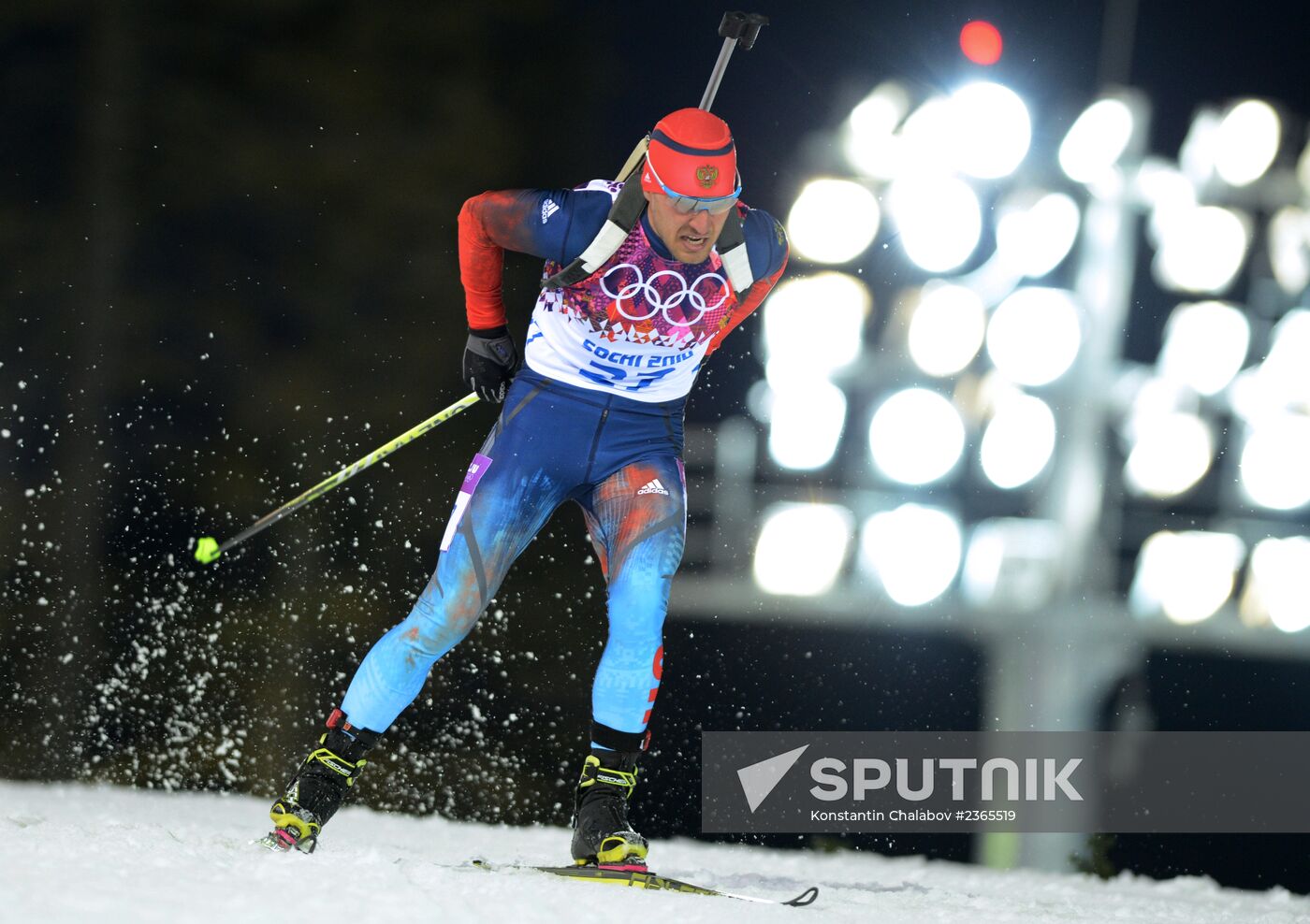 2014 Winter Olympics. Biathlon. Men. Pursuit race