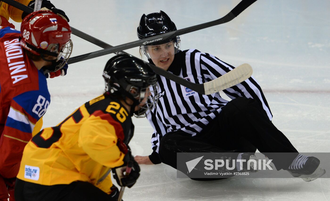 2014 Winter Olympics. Ice hockey. Women. Russia vs. Germany