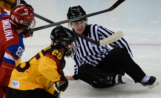 2014 Winter Olympics. Ice hockey. Women. Russia vs. Germany