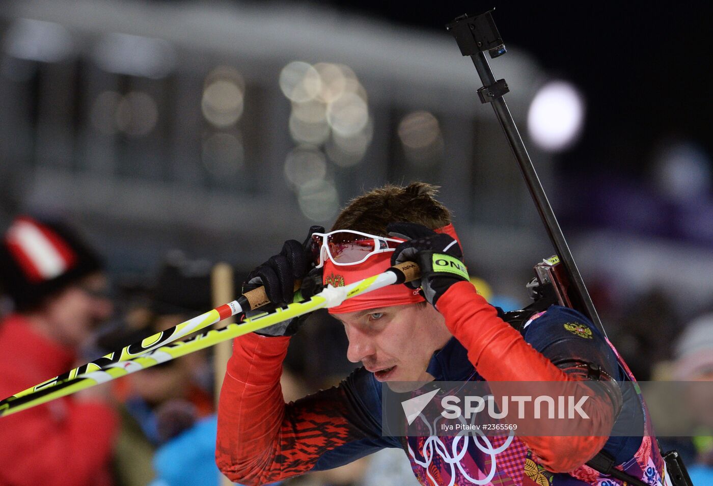 2014 Winter Olympics. Biathlon. Men. Pursuit race