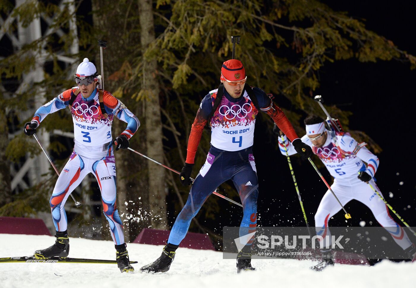 2014 Winter Olympics. Biathlon. Men. Pursuit race