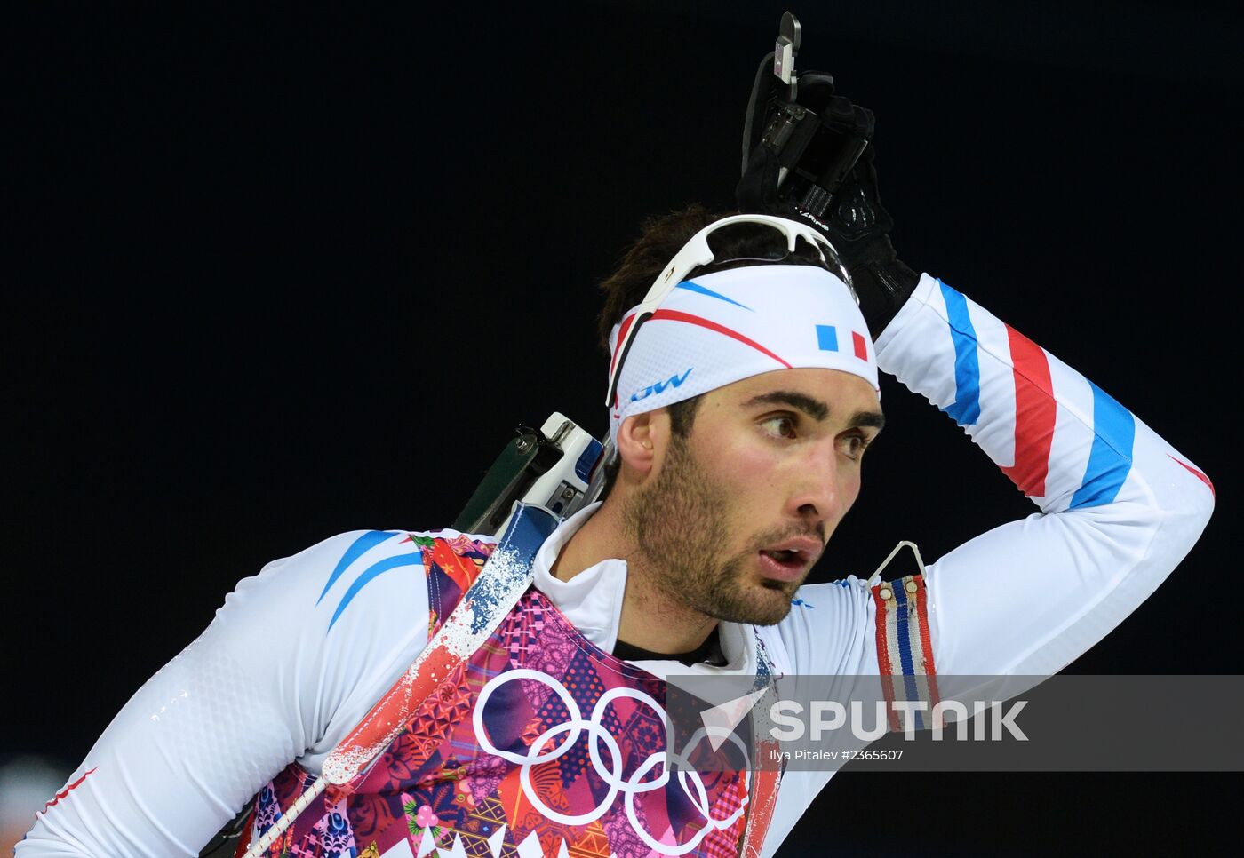 2014 Winter Olympics. Biathlon. Men. Pursuit race