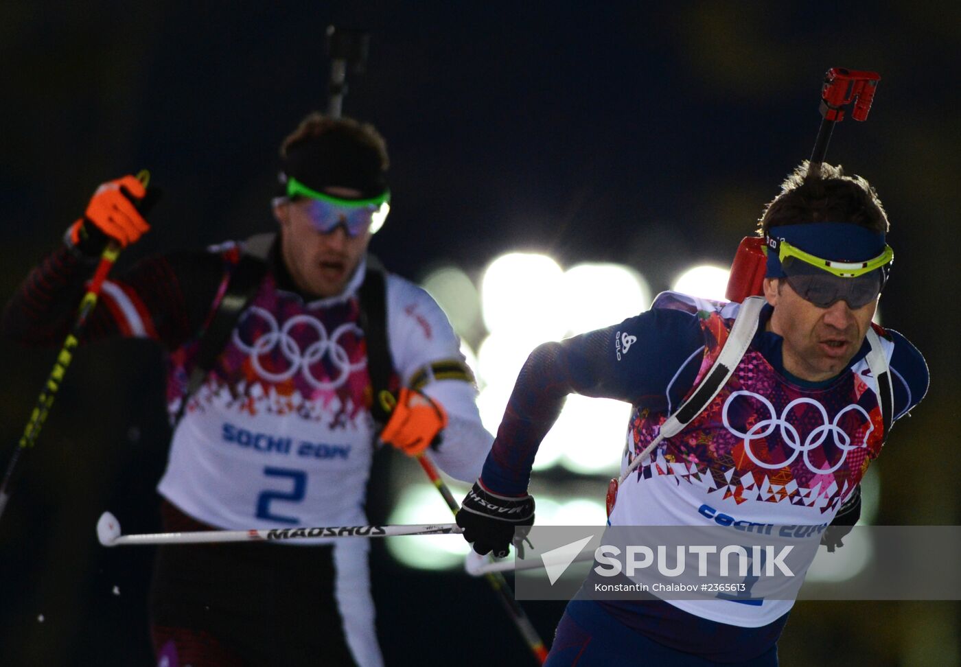 2014 Winter Olympics. Biathlon. Men. Pursuit race