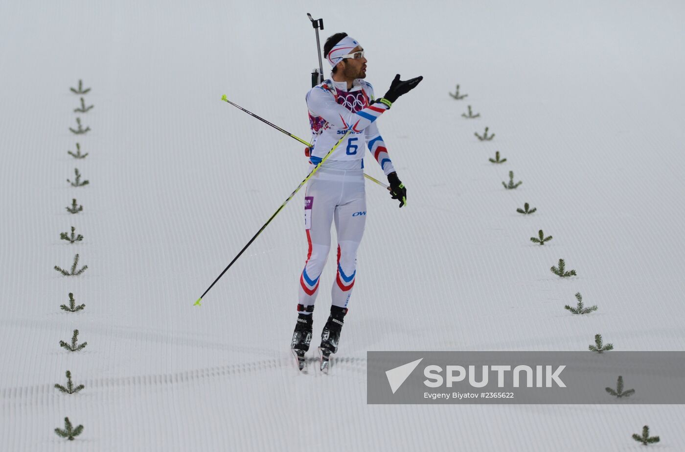 2014 Winter Olympics. Biathlon. Men. Pursuit race